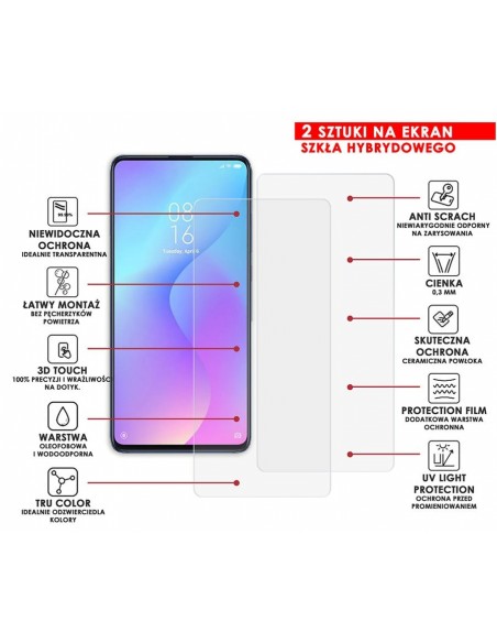 PANCERNE SZKŁO HYBRYDOWE XIAOMI MI 9T