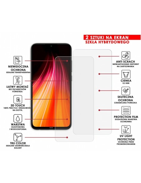 PANCERNE SZKŁO HYBRYDOWE XIAOMI REDMI NOTE 8