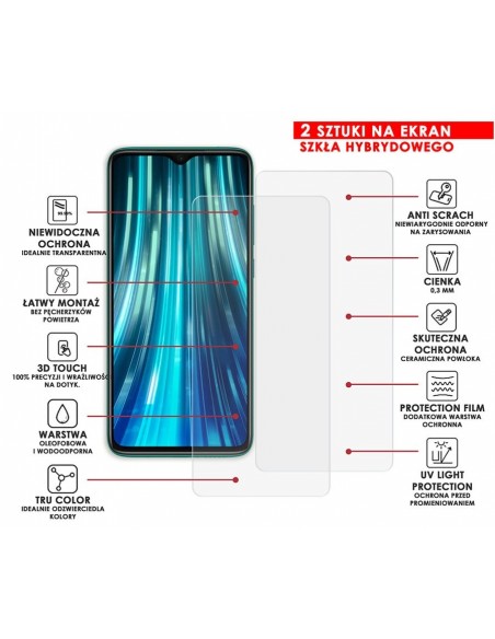 PANCERNE SZKŁO HYBRYDOWE XIAOMI REDMI NOTE 8 PRO