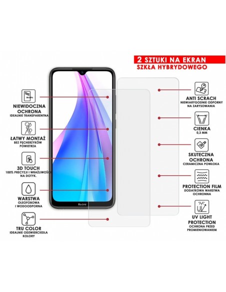 PANCERNE SZKŁO HYBRYDOWE XIAOMI REDMI NOTE 8T