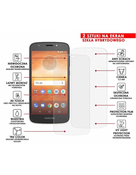 PANCERNE SZKŁO HYBRYDOWE MOTOROLA MOTO E5