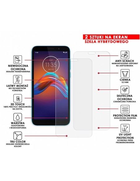 PANCERNE SZKŁO HYBRYDOWE MOTOROLA MOTO E6 PLAY