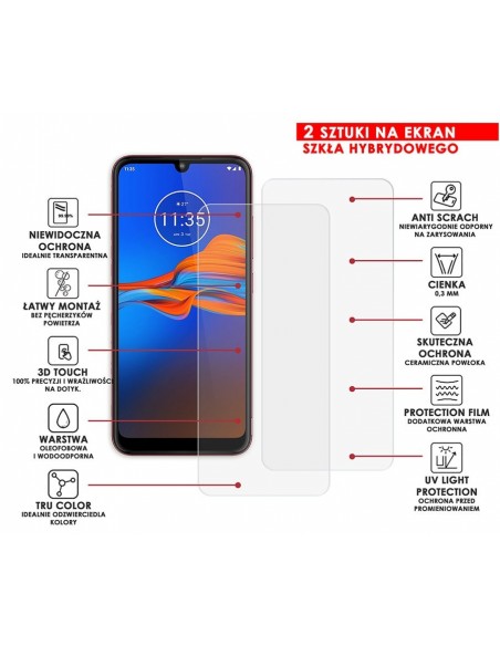 PANCERNE SZKŁO HYBRYDOWE MOTOROLA MOTO E6 PLUS