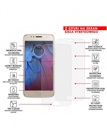 PANCERNE SZKŁO HYBRYDOWE MOTOROLA MOTO G5S