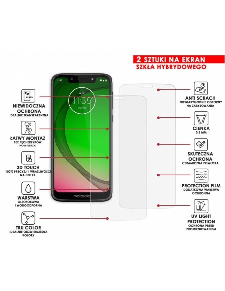 PANCERNE SZKŁO HYBRYDOWE MOTOROLA MOTO G7 PLAY