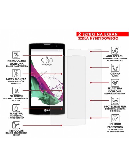 PANCERNE SZKŁO HYBRYDOWE LG G4C