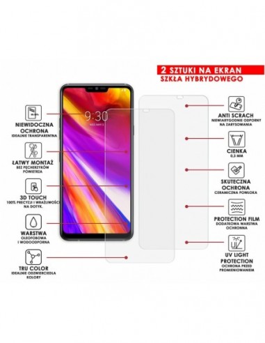PANCERNE SZKŁO HYBRYDOWE LG G7 THINQ PANCERNE SZKŁO HYBRYDOWE LG G7 THINQ