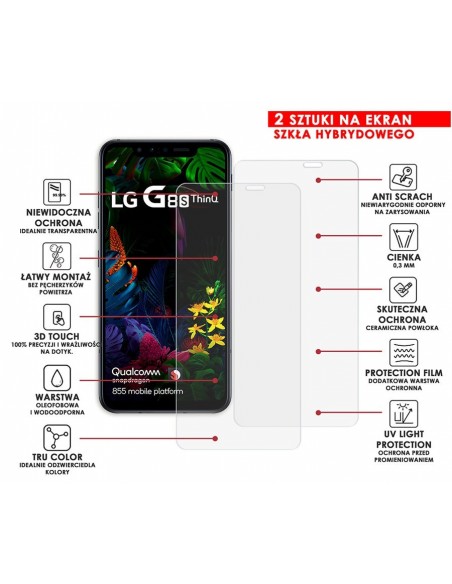 PANCERNE SZKŁO HYBRYDOWE LG G8S THINQ