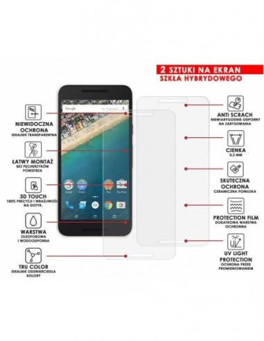 PANCERNE SZKŁO HYBRYDOWE LG NEXUS 5X