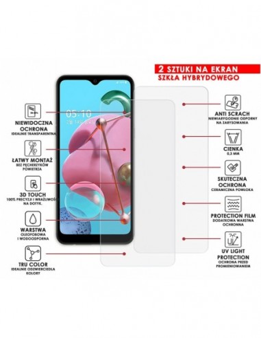 PANCERNE SZKŁO HYBRYDOWE LG Q51 PANCERNE SZKŁO HYBRYDOWE LG Q51