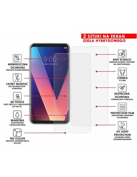 PANCERNE SZKŁO HYBRYDOWE LG V30