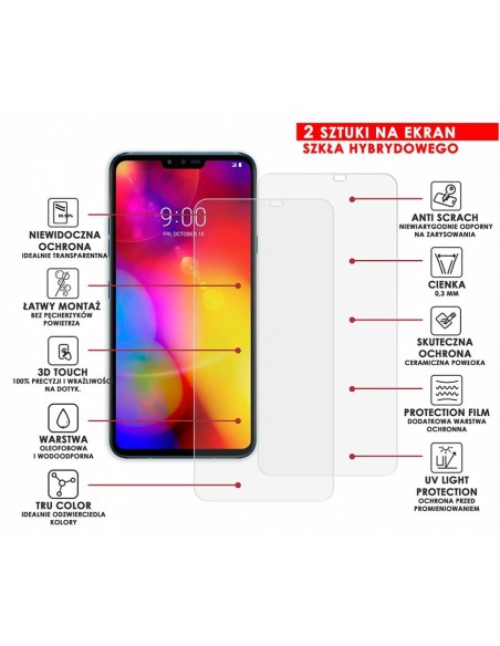 PANCERNE SZKŁO HYBRYDOWE LG V40 THINQ