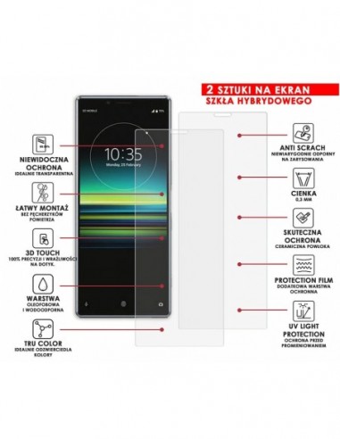PANCERNE SZKŁO HYBRYDOWE SONY XPERIA 1