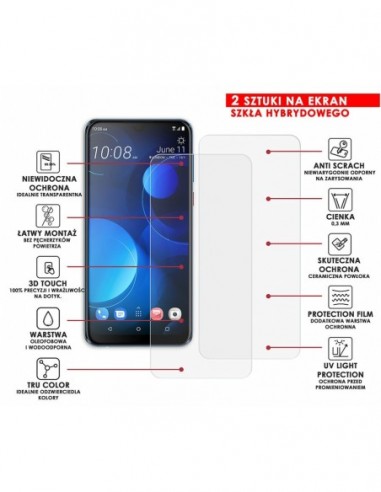 PANCERNE SZKŁO HYBRYDOWE HTC DESIRE 19+