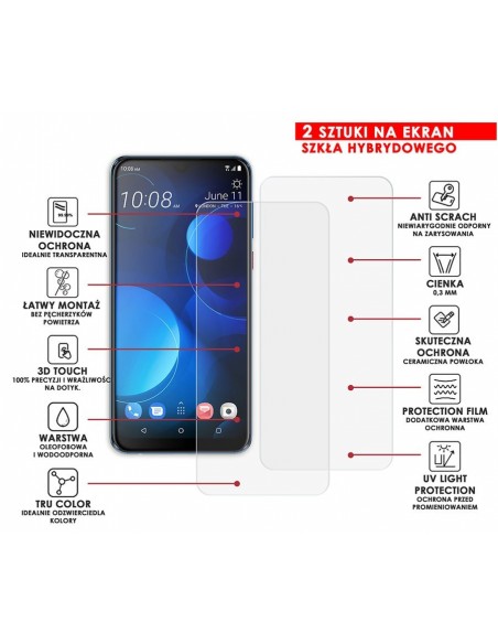 PANCERNE SZKŁO HYBRYDOWE HTC DESIRE 19+