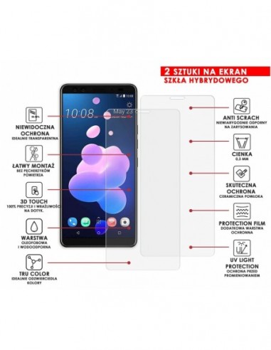 PANCERNE SZKŁO HYBRYDOWE HTC U12+