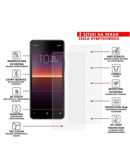 PANCERNE SZKŁO HYBRYDOWE SONY XPERIA 10 II
