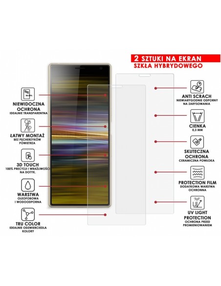 PANCERNE SZKŁO HYBRYDOWE SONY XPERIA 10 PLUS