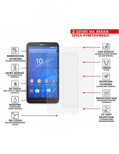 PANCERNE SZKŁO HYBRYDOWE SONY XPERIA E4