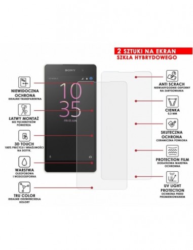 PANCERNE SZKŁO HYBRYDOWE SONY XPERIA E5