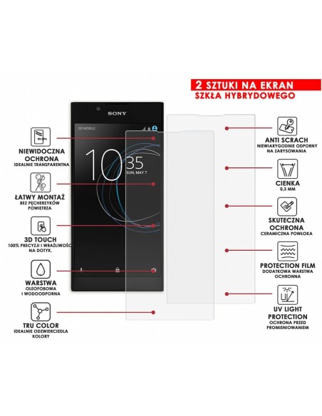 PANCERNE SZKŁO HYBRYDOWE SONY XPERIA L1