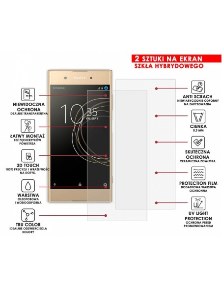 PANCERNE SZKŁO HYBRYDOWE SONY XPERIA XA1 PLUS