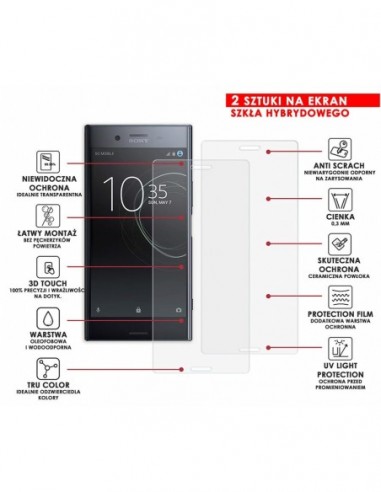PANCERNE SZKŁO HYBRYDOWE SONY XPERIA XZ