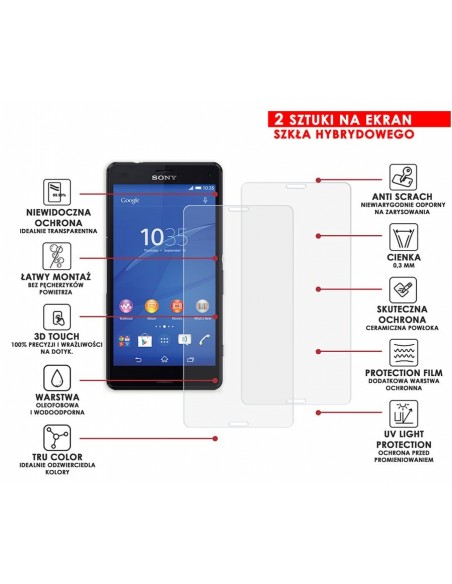PANCERNE SZKŁO HYBRYDOWE SONY XPERIA Z3 COMPACT