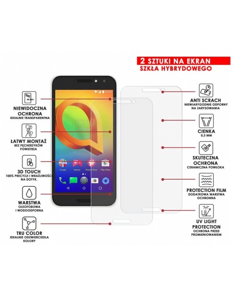 PANCERNE SZKŁO HYBRYDOWE ALCATEL A3 5046D
