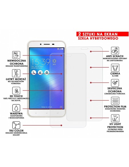 PANCERNE SZKŁO HYBRYDOWE ASUS ZENFONE 3 MAX ZC553KL