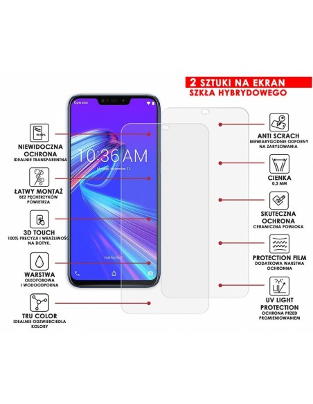 PANCERNE SZKŁO HYBRYDOWE ASUS ZENFONE MAX M2 ZB633KL