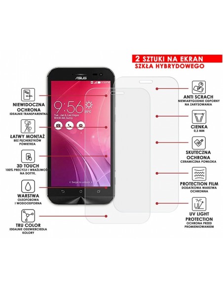 PANCERNE SZKŁO HYBRYDOWE ASUS ZENFONE ZOOM ZX551ML