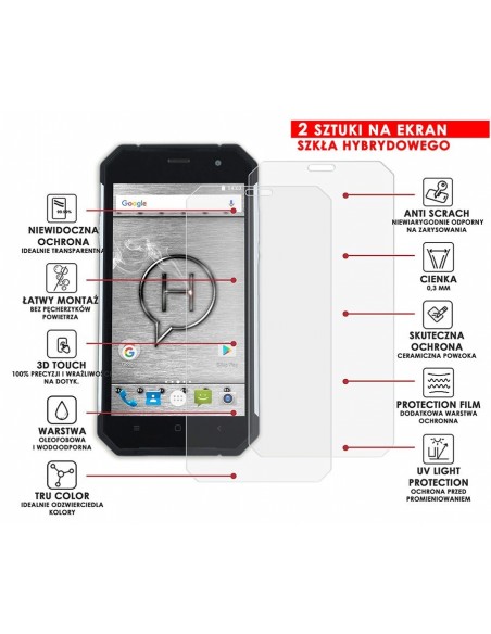 PANCERNE SZKŁO HYBRYDOWE MYPHONE HAMMER AXE PRO