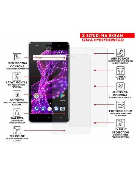 PANCERNE SZKŁO HYBRYDOWE MYPHONE PRIME 2