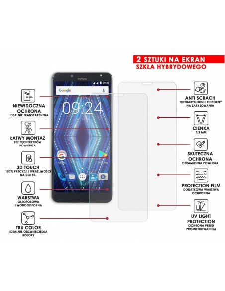 PANCERNE SZKŁO HYBRYDOWE MYPHONE PRIME 18X9 3G