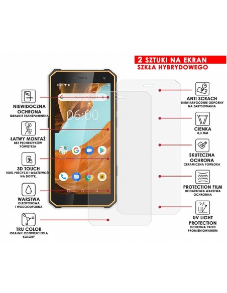 PANCERNE SZKŁO HYBRYDOWE KRUGER&MATZ DRIVE 6