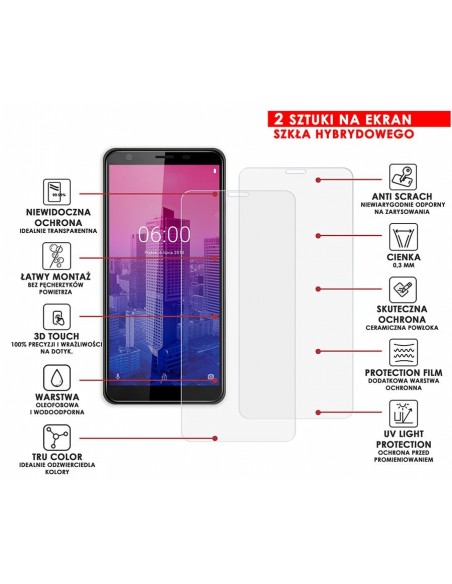 PANCERNE SZKŁO HYBRYDOWE KRUGER&MATZ FLOW 6