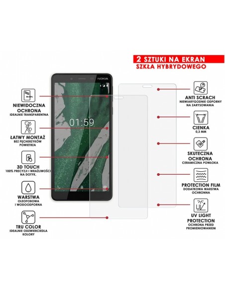 PANCERNE SZKŁO HYBRYDOWE NOKIA 1 PLUS