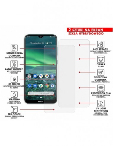 PANCERNE SZKŁO HYBRYDOWE NOKIA 2.3