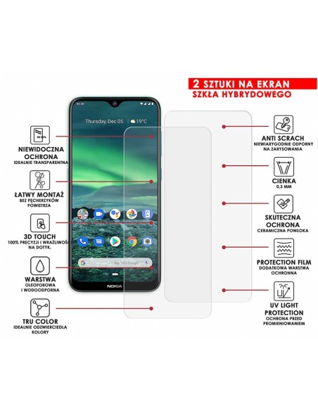 PANCERNE SZKŁO HYBRYDOWE NOKIA 2.3
