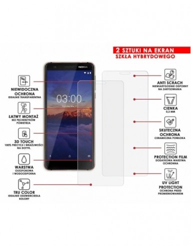 PANCERNE SZKŁO HYBRYDOWE NOKIA 3.1
