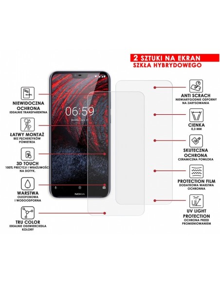 PANCERNE SZKŁO HYBRYDOWE NOKIA 6.1 PLUS