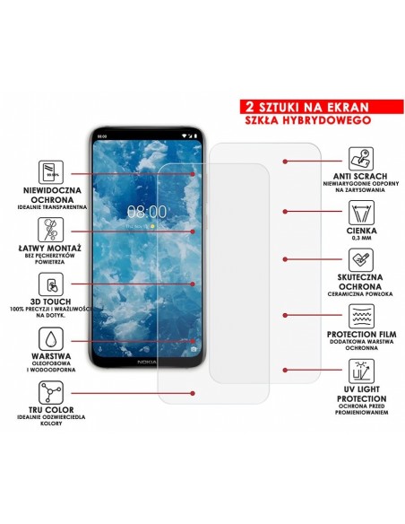 PANCERNE SZKŁO HYBRYDOWE NOKIA 8.1