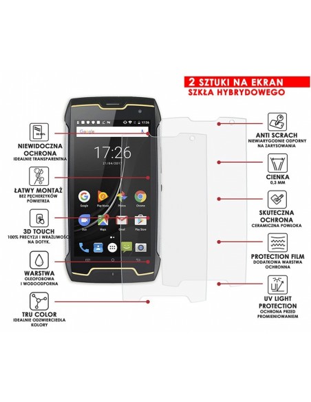 PANCERNE SZKŁO HYBRYDOWE CUBOT KING KONG