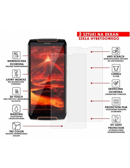 PANCERNE SZKŁO HYBRYDOWE CUBOT KING KONG 3