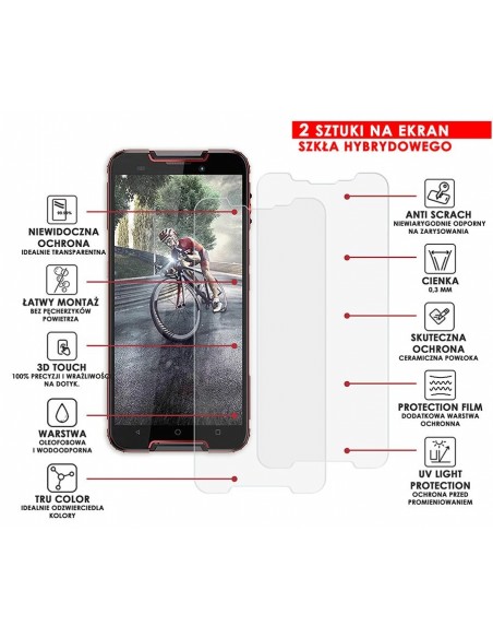 PANCERNE SZKŁO HYBRYDOWE CUBOT QUEST