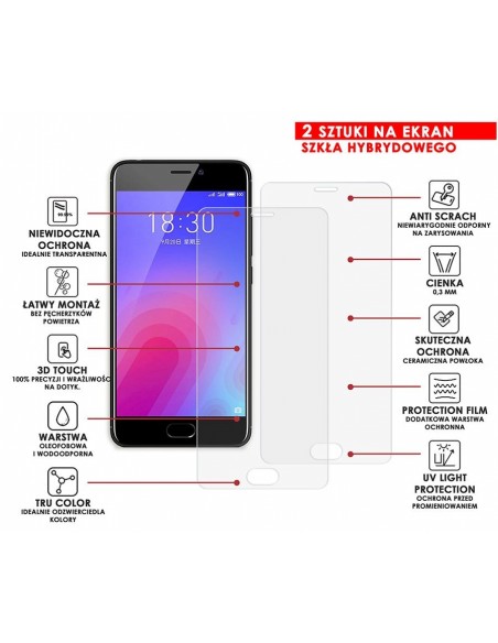 PANCERNE SZKŁO HYBRYDOWE MEIZU M6