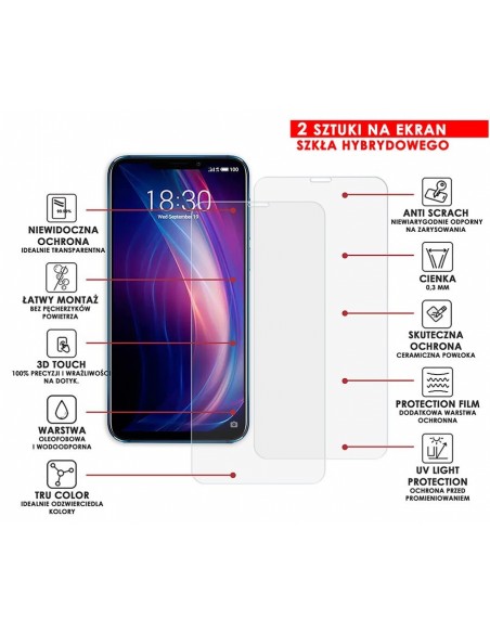 PANCERNE SZKŁO HYBRYDOWE MEIZU X8