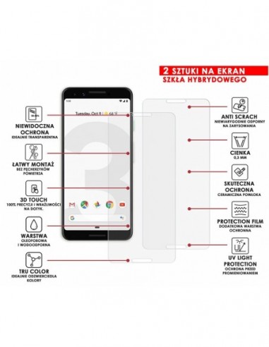 PANCERNE SZKŁO HYBRYDOWE GOOGLE PIXEL 3