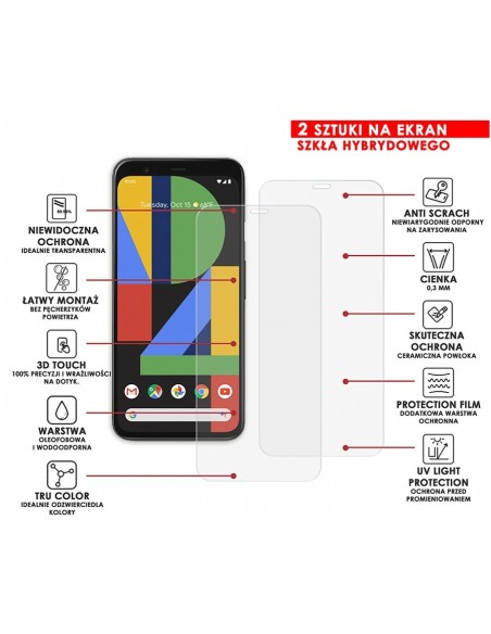 PANCERNE SZKŁO HYBRYDOWE GOOGLE PIXEL 4